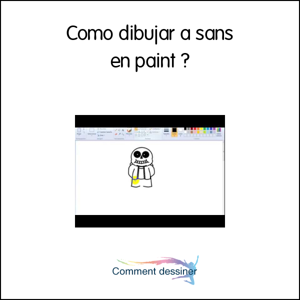 Como dibujar a sans en paint